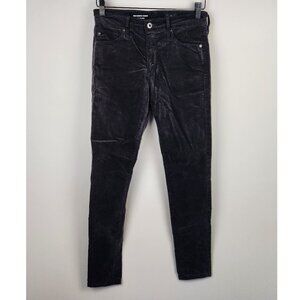 AG Adriano Goldschmied The Farrah High Rise Skinny Velvet Velour Pants sz 27